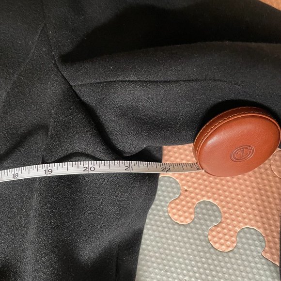 LE CHÂTEAU Black Fully Lined Wool Pea Coat (Size XXL) - Picture 7 of 16